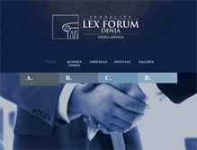 Tablet Screenshot of fundacionlexforum.es